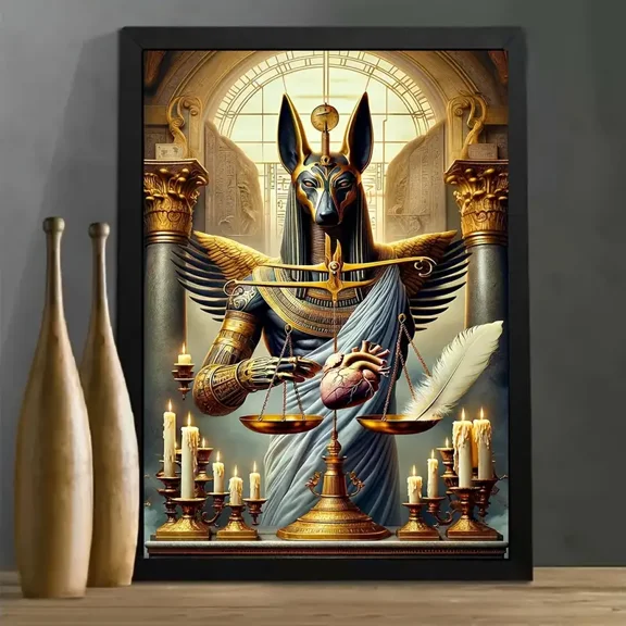 Diamond Painting Kits for Adults, Anubis Grim Reaper 5D DIY Diamond Art Kits Full Drill Diamond Dots for Gift Wall Decor and Relaxation Gem Arts