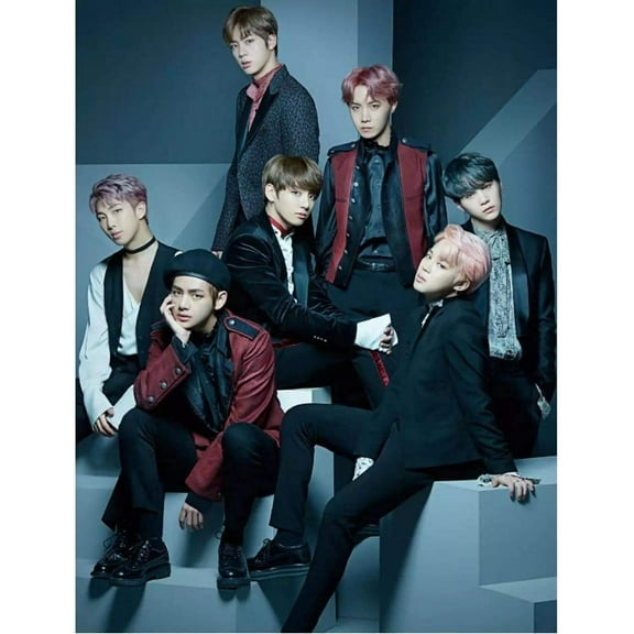 Diamond Painting Kits for Adults DIY BTS Diamond Art Full Drill Cross Stitch Kit for Beginners with Pattern Wall Decor