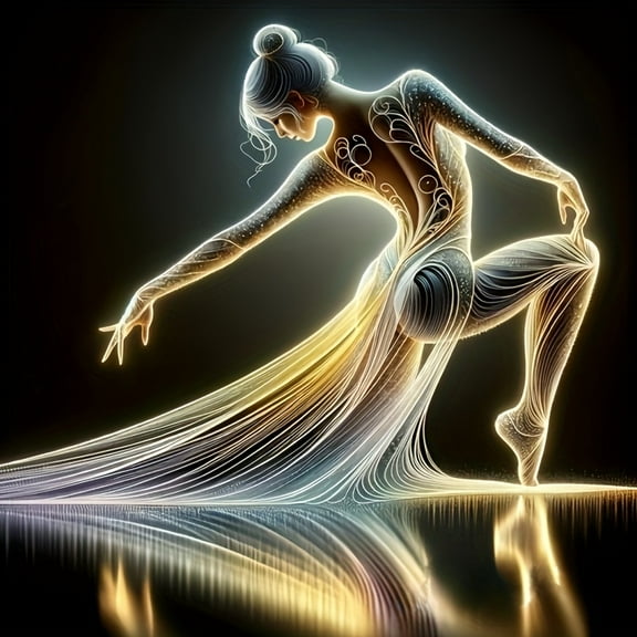 Diamond Painting Kits for Adults Dancing Girl Full Drill DIY Diamond Art for Adults Beginners Picture Art Crystal Painting for Home Wall Decor