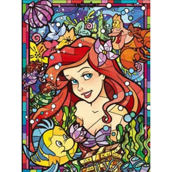 Diamond Painting Kits for Adults, Diamond Art Princess, Paint with Diamonds Full Drill, Home Office Wall Decor Painting (12x16inch)