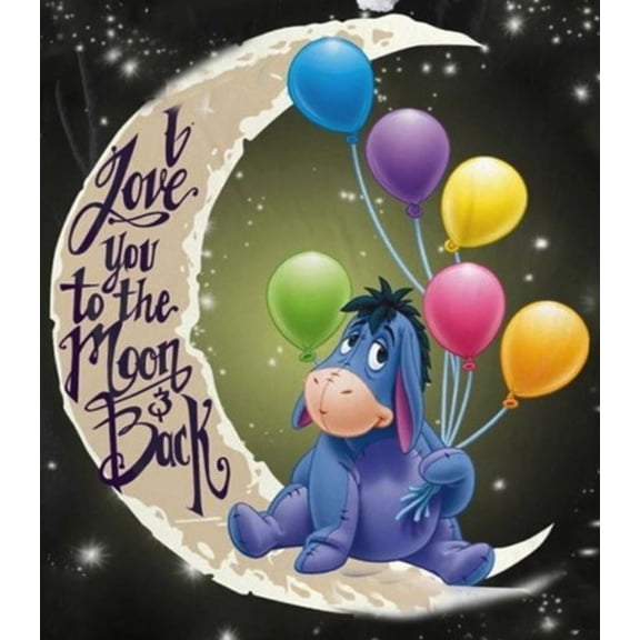 Diamond Painting Kits for Adults, Diamond Painting Stitch Gem Art Craft DIY Home Wall Decor 12x16 inch (Eeyore Diamond Painting)