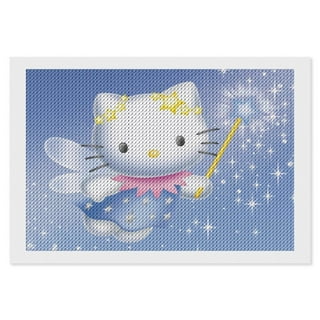 Diamond Painting Kits for Adults Hello Kitty Diamond Art Gem Art Painting  Full Drill Round Art Gem Painting Kit for Home Wall Decor Gifts 12x16 