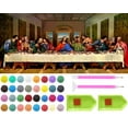 thumbnail image 1 of Diamond Painting Kits for Adults Kids, The Last Supper Large Size 33.5x15.8in 5D Full Drill Embroidery Painting for Home Wall Decor DIY Gift, 1 of 7