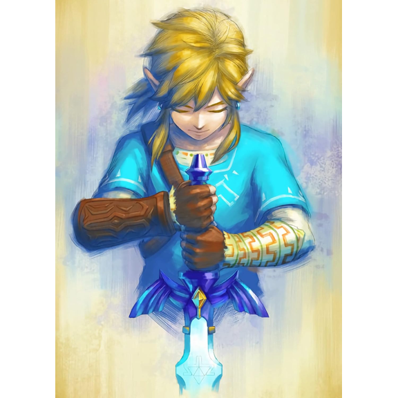 Diamond Painting Kits for Adults Legend of Zelda Diamond Art 5D Paint with Diamonds DIY Painting Kit Paint by Number with Gem Art 12" X 16"