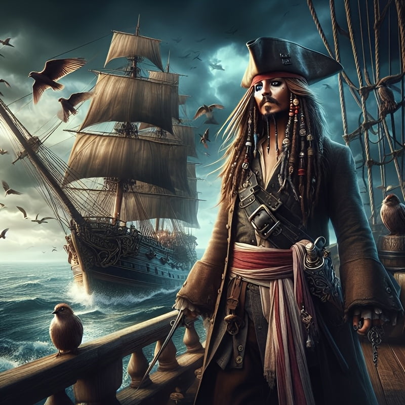 Diamond Painting Kits for Adults Pirate Themed Full Drill DIY Diamond ...