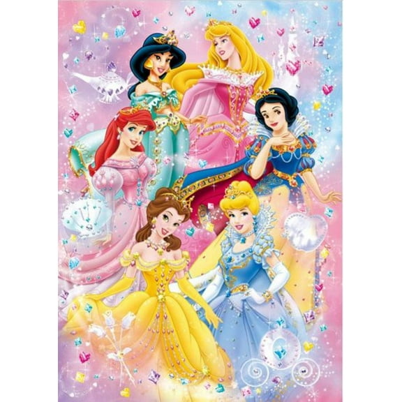 Diamond Painting Kits for Adults, Princess 5D DIY Diamond Art Kits Full Drill Diamond Dots for Gift Wall Decor and Relaxation Gem Arts 12x16 inch