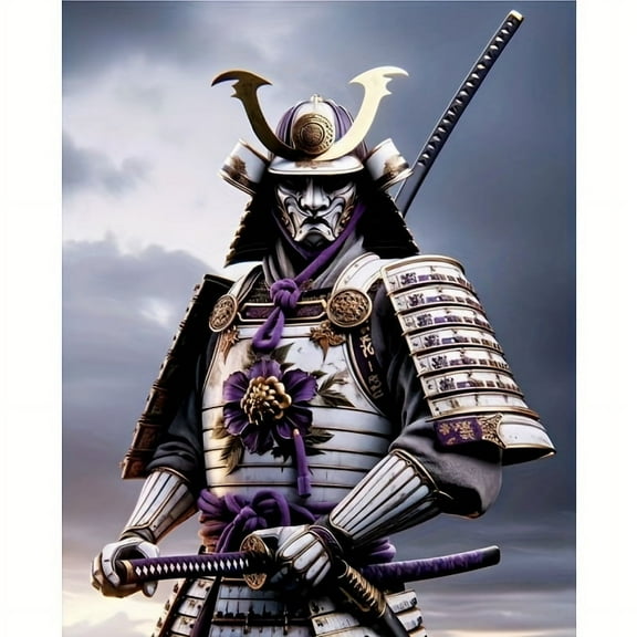 Diamond Painting Kits for Adults Samurai Full Drill DIY Diamond Art for Adults Beginners Picture Art Crystal Painting for Home Wall Decor