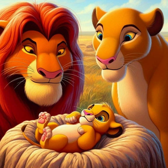 Diamond Painting Kits for Adults The Lion King Full Drill DIY Diamond Art for Adults Beginners Picture Art Crystal Painting for Home Wall Decor