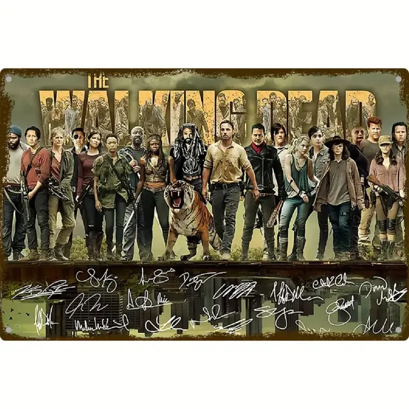 Diamond Painting Kits for Adults, The Walking Dead DIY Round Full Drill 5D Diamond Art for Home Wall Decor