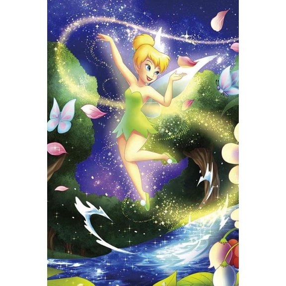 Diamond Painting Kits for Adults, Tinker Bell 5D DIY Diamond Art Kits Full Drill Diamond Dots for Gift Wall Decor and Relaxation Gem Arts 12x16 inch