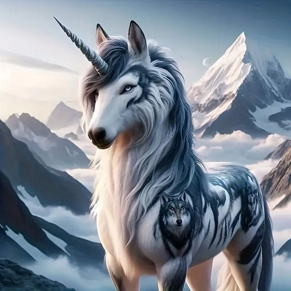 Diamond Painting Kits for Adults White Horse Full Drill DIY Diamond Art for Adults Beginners Picture Art Crystal Painting for Home Wall Decor Gift