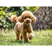 Diamond Painting Kits pet Dog,brown Teddy,Paint by Number handmade 5D DIY Paint with Diamonds Crafts, Animal Round Full Drill Diamond Art Kits,for Home Wall Decoration 12 16Inch