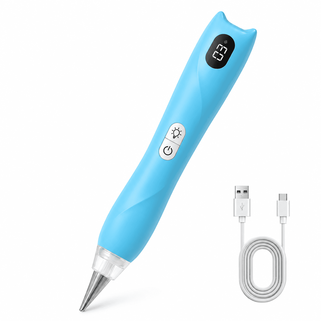 Diamond Painting Pen, Cordless Vacuum Diamond Art Pens and Tools Accessories, No Wax Needed Rechargeable Wireless Diamond Art Pen, Suction Dot Drill Paint Tool for Gem Paintings (Blue)
