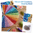 thumbnail image 1 of Diamond Painting Replacement Beads, DIY Craft Resin Rhinestones, 20 Colors 5D Shiny Crystal Diamond Rhinestone Sparkle Diamonds for Diamond Art Accessories and Tools, Diamonds for Bead Art, 2.36in, 1 of 7