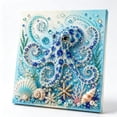 thumbnail image 1 of Diamond Painting Sea Art Kit, Full Rhinestone Canvas DIY Craft Set With Ocean Theme Design, Handmade Wall Decoration for Adults, 1 of 6