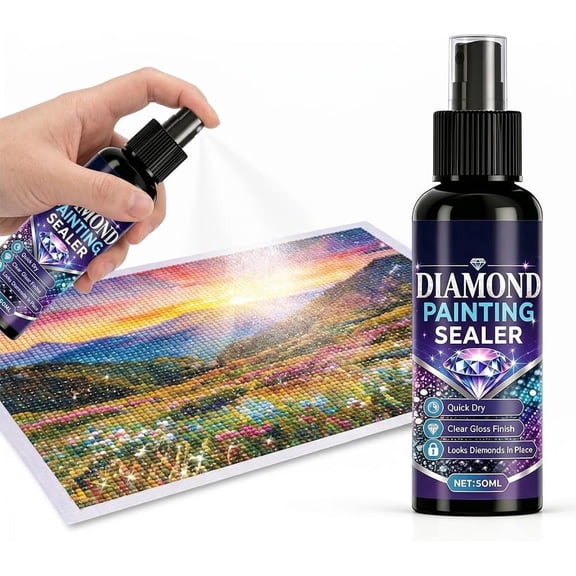 Diamond Painting Sealer Spray Quick-Drying Keeps Diamond Art Fixed and Shiny