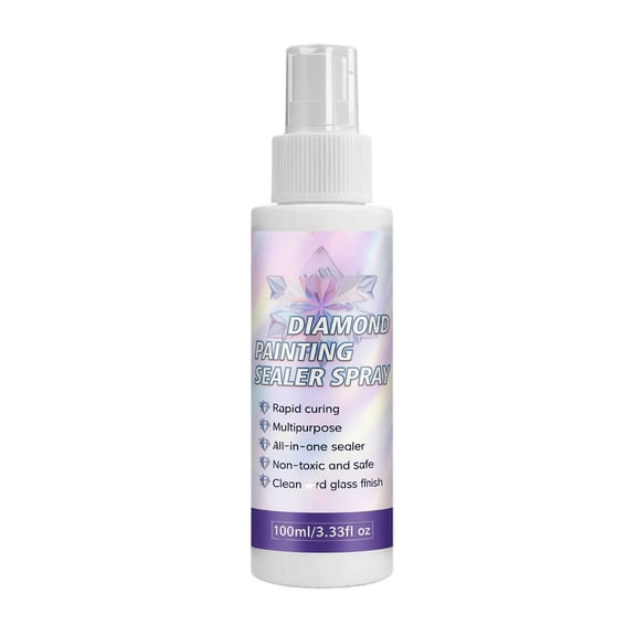 Diamond Painting Sealer Spray Quick Fix 3.3 Oz Permanent Hold 1 Pack For Diy Art Craft Glossy Finish Protection