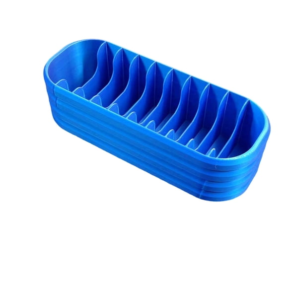 Diamond Painting Storage Box Organizer | 10-Compartment Acrylic Container for Diamond Art Drill Packets, Tools & Accessories | Slim Space-Saving Design, Secure Lid, Portable Craft Supply Organizer,