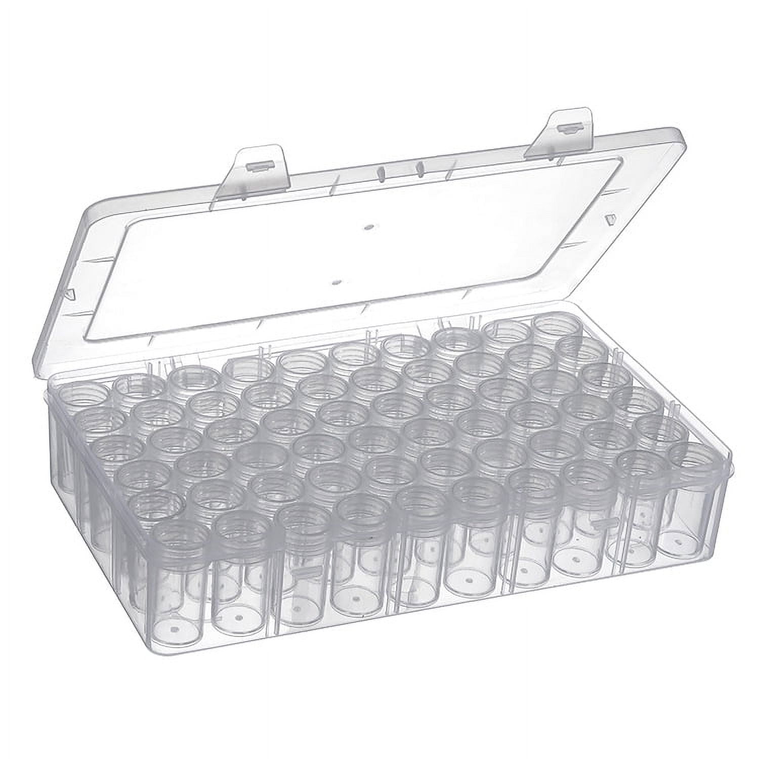 Diamond Painting Storage Containers, 60 Girds Bead Organizer box for DIY Nail Jewelry Rings Charms Drills Glitter Rhinestones