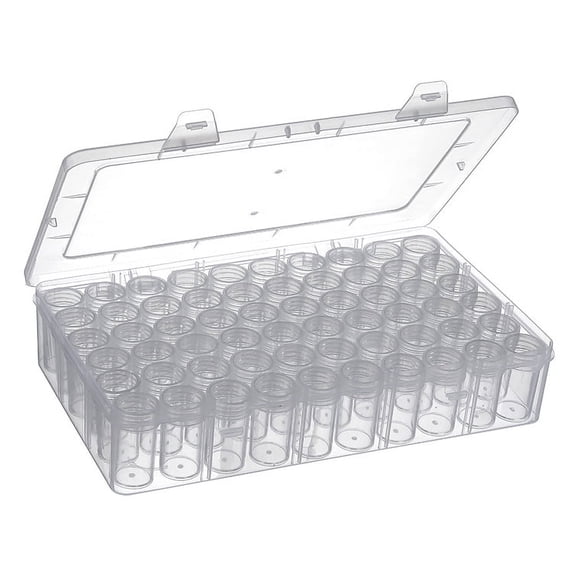 Diamond Painting Storage Containers, 60 Girds Bead Organizer box for DIY Nail Jewelry Rings Charms Drills Glitter Rhinestones