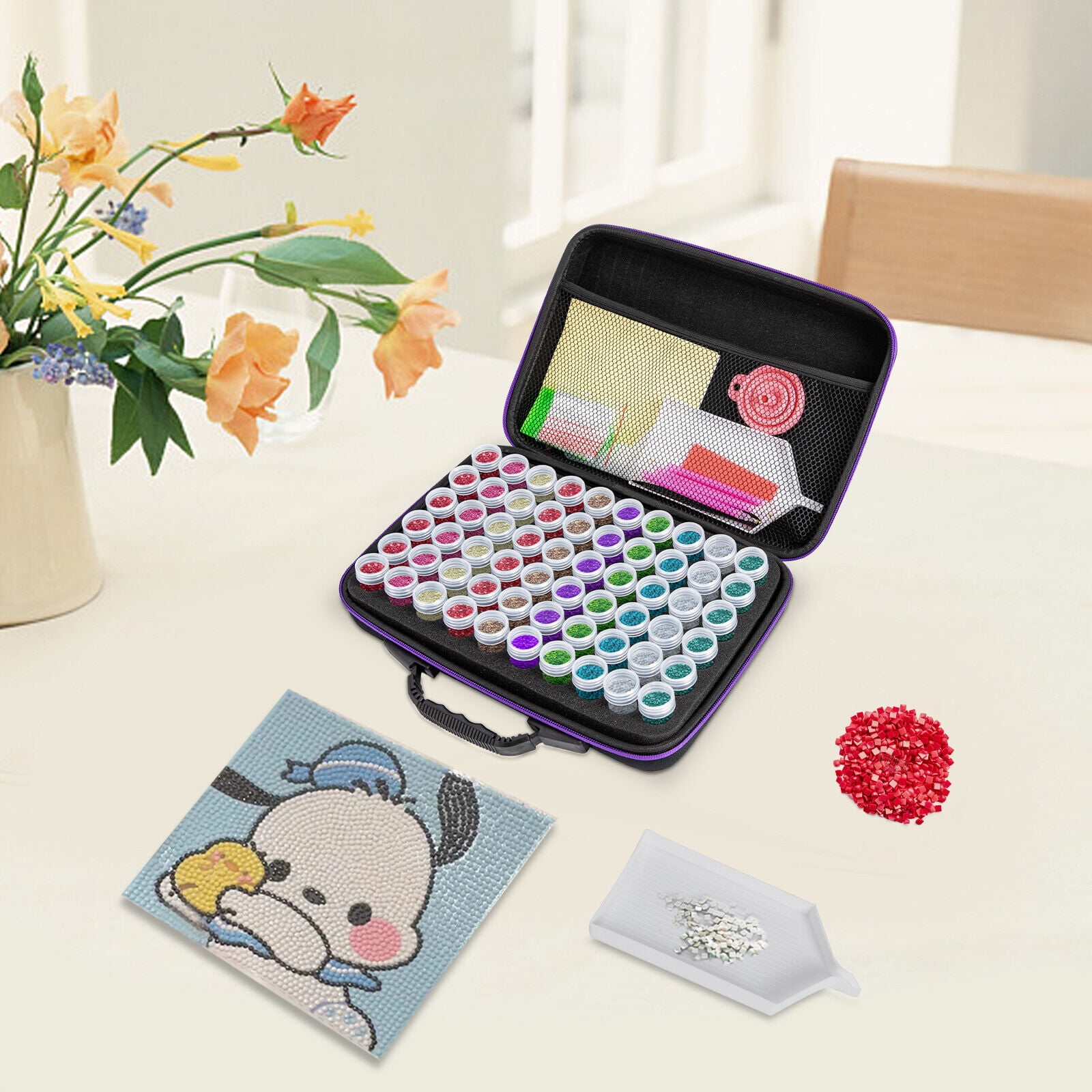 Diamond Painting Storage Containers, 60 Slots Diamond Painting Accessories Kit