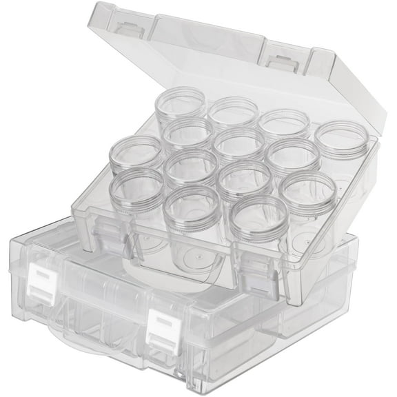 Diamond Painting Storage Containers, Bead Storage Box, Bead Organizer Box Diamond Painting Accessories Boxes for Beads Jewelry Rings Charms Glitter Rhinestones