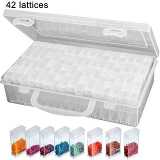 Susentak 84 Slot Diamond Painting Storage Containers Diamond Storage Case  DIY Art Craft Jewelry Beads Rhinestones Organizer Box 
