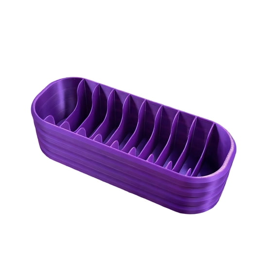 Diamond Painting Storage Tray, Diamond Art Bead Container, 1pc Purple Divided Organizer, Holds Diamond Painting Drills Embroidery Accessories, Durable Tool for Craft Storage