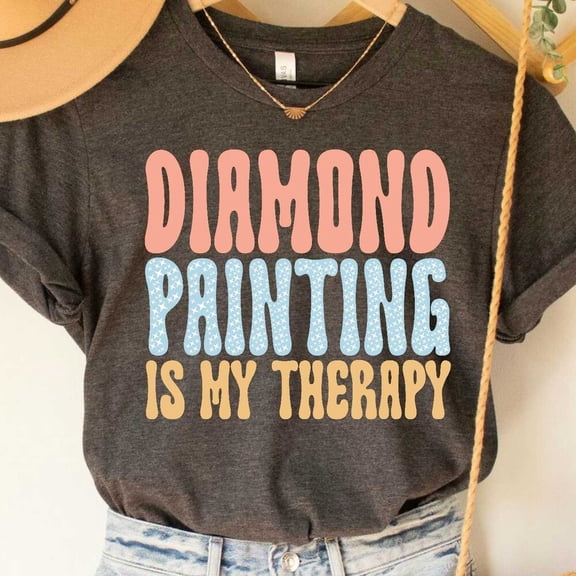 Diamond Painting T-Shirt, Art Painting Tee, Diamond Art Shirt, Painting Accessories Shirt Unisex S-5XL Hot Trending Shirt, Vintage Birthday Gift