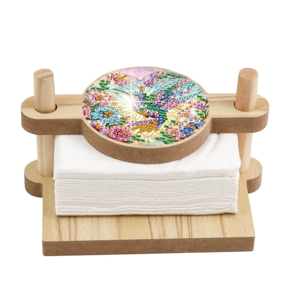Diamond Painting Tissue Holder Kit Bird-themed DIY Creative Diamond-Studded Tissue Box Decoration Craft Gift Suitable for Living Rooms and Offices
