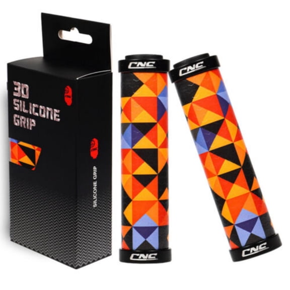 Diamond Pattern Double Locking Lock On Bike Handle Grip MTB Cycling Mountain Road Bike Cycle Bicycle Handle Bar Grips