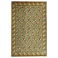 thumbnail image 1 of Diamond Pattern Floral Rug in Olive & Teal (5 ft. 6 in. x 8 ft. 6 in.), 1 of 4