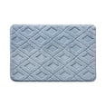 thumbnail image 1 of Diamond Pattern Non-Slip Bathroom Rug Mat | Super Absorbent Microfiber Carpet | Quick-Dry Washable Floor Mat for Kitchen & Toilet | 1 Piece, 1 of 5