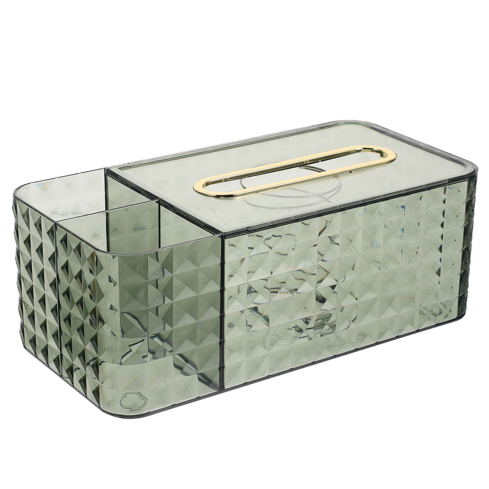 Diamond Pattern Paper Box Clear Wicker Square Container Green - Walmart.com