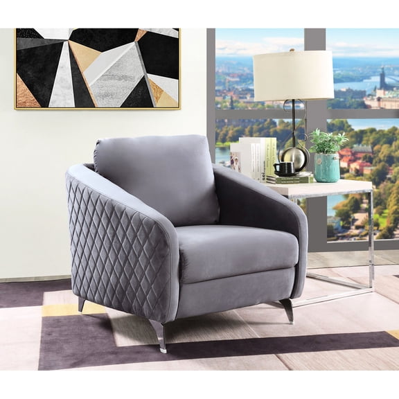 Diamond Pattern & Pocket Coil Support - Modern Living Room Comfort