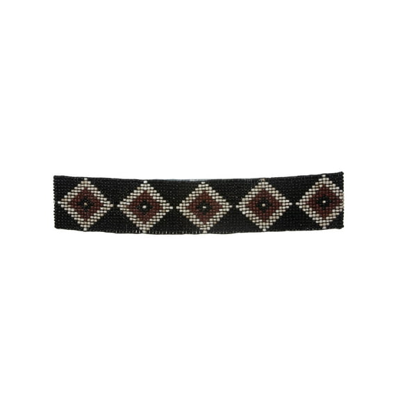 Diamond Pattern Southwest Beaded Stretch Belt