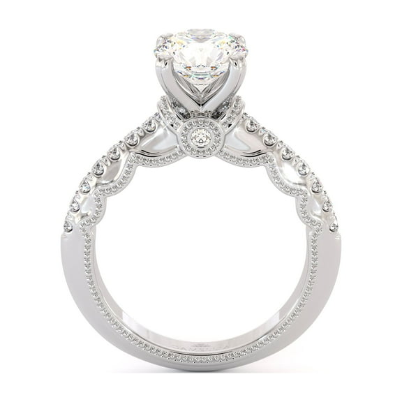 Diamond Pave Engagement Ring