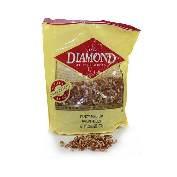 Diamond Pecan Fancy Medium Pieces, 2 lb - Case of 3
