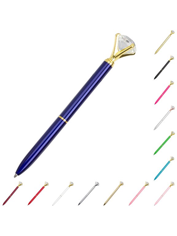 Diamond Ballpoint Pen Glitter Fancy Elegant for Gift Wedding Party Office Journaling Special Occasions Everyday Writing
