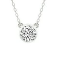 thumbnail image 1 of Diamond Pendant Necklace For Women | 0.50 Carat IGI Certified Round Shape | Classic Bezel Solitaire Lab Diamond Pendant Necklace 18K White Gold | FG-VS1-VS2 Quality Friendly Diamonds, 1 of 6