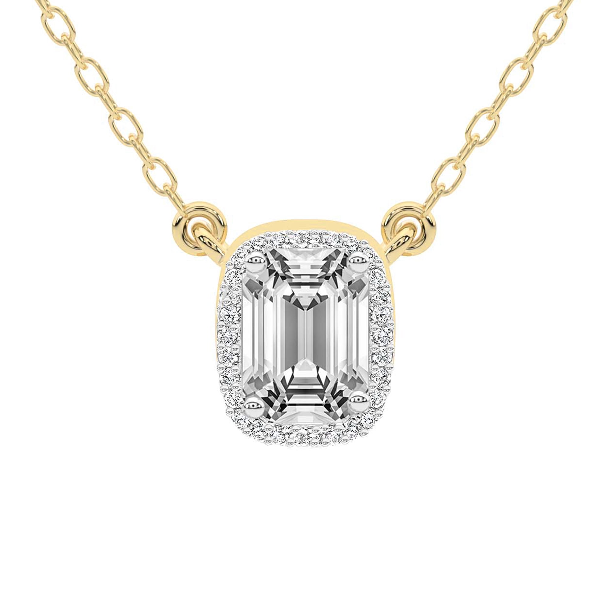 Diamond Pendant Necklace For Women | 5 Carat IGI Certified Emerald ...