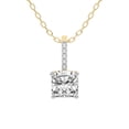 thumbnail image 1 of Diamond Pendant Necklace For Women | 6 Carat IGI Certified Cushion Shape Lab Grown Diamond | Lucida Four Prong Lab Diamond Pendant Necklace In 18K Yellow Gold | FG-VS1-VS2 Quality Friendly Diamonds, 1 of 4