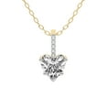 thumbnail image 1 of Diamond Pendant Necklace For Women | 6 Carat IGI Certified Heart Shape Lab Grown Diamond | Lucida Four Prong Lab Diamond Pendant Necklace In 14K Yellow Gold | FG-VS1-VS2 Quality Friendly Diamonds, 1 of 4