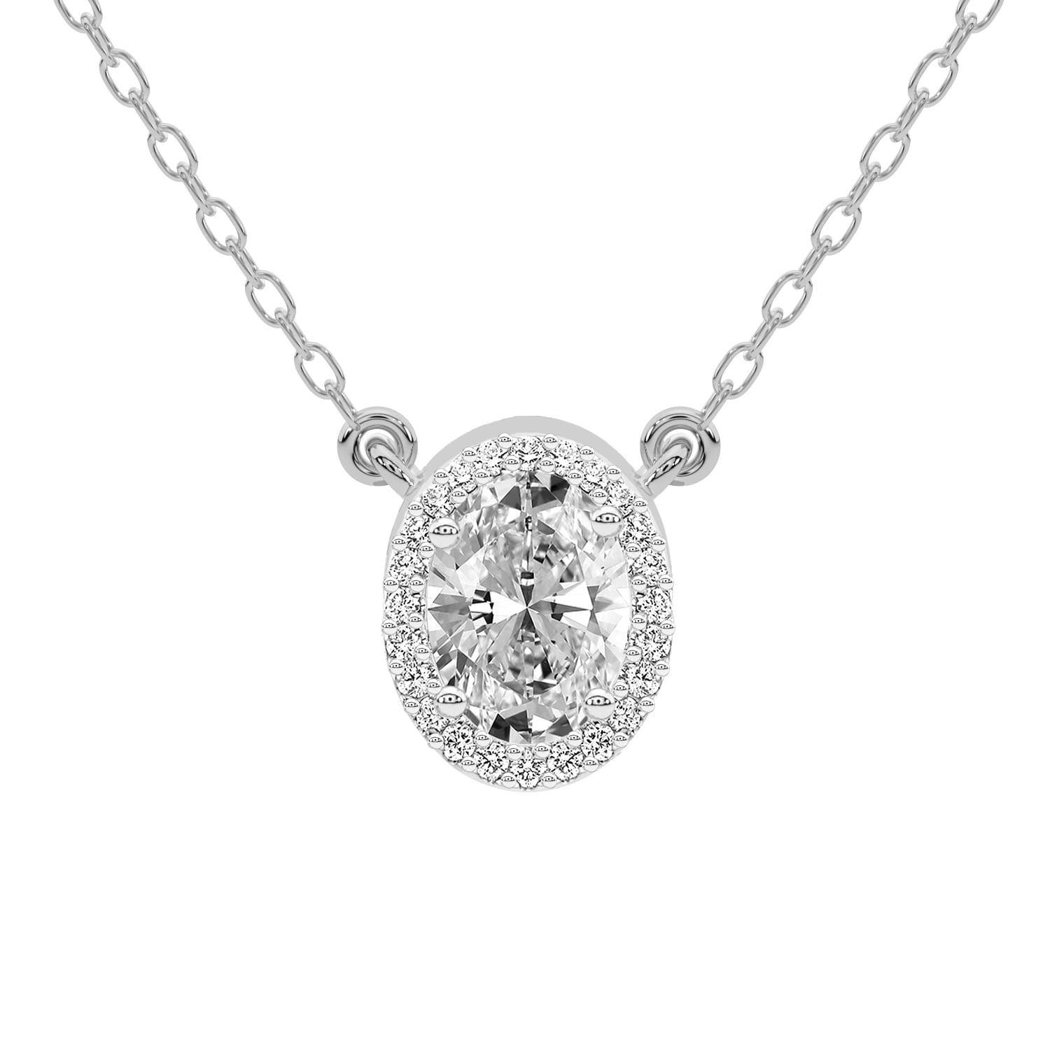 Diamond Pendant Necklace For Women | 6 Carat IGI Certified Oval Shape ...
