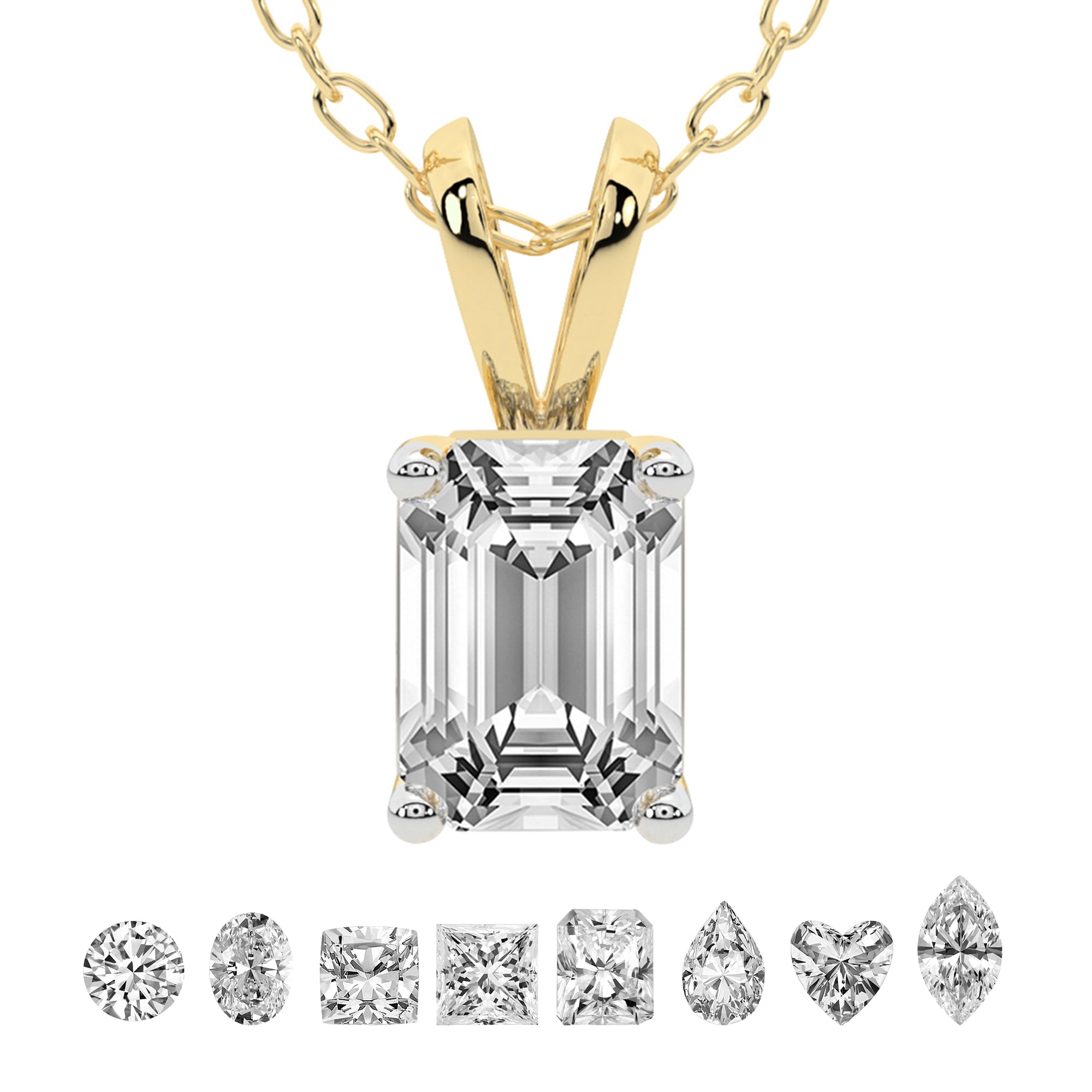 Lab Grown Diamond Pendant Necklace For Women | 0.75 Carat IGI Certified ...