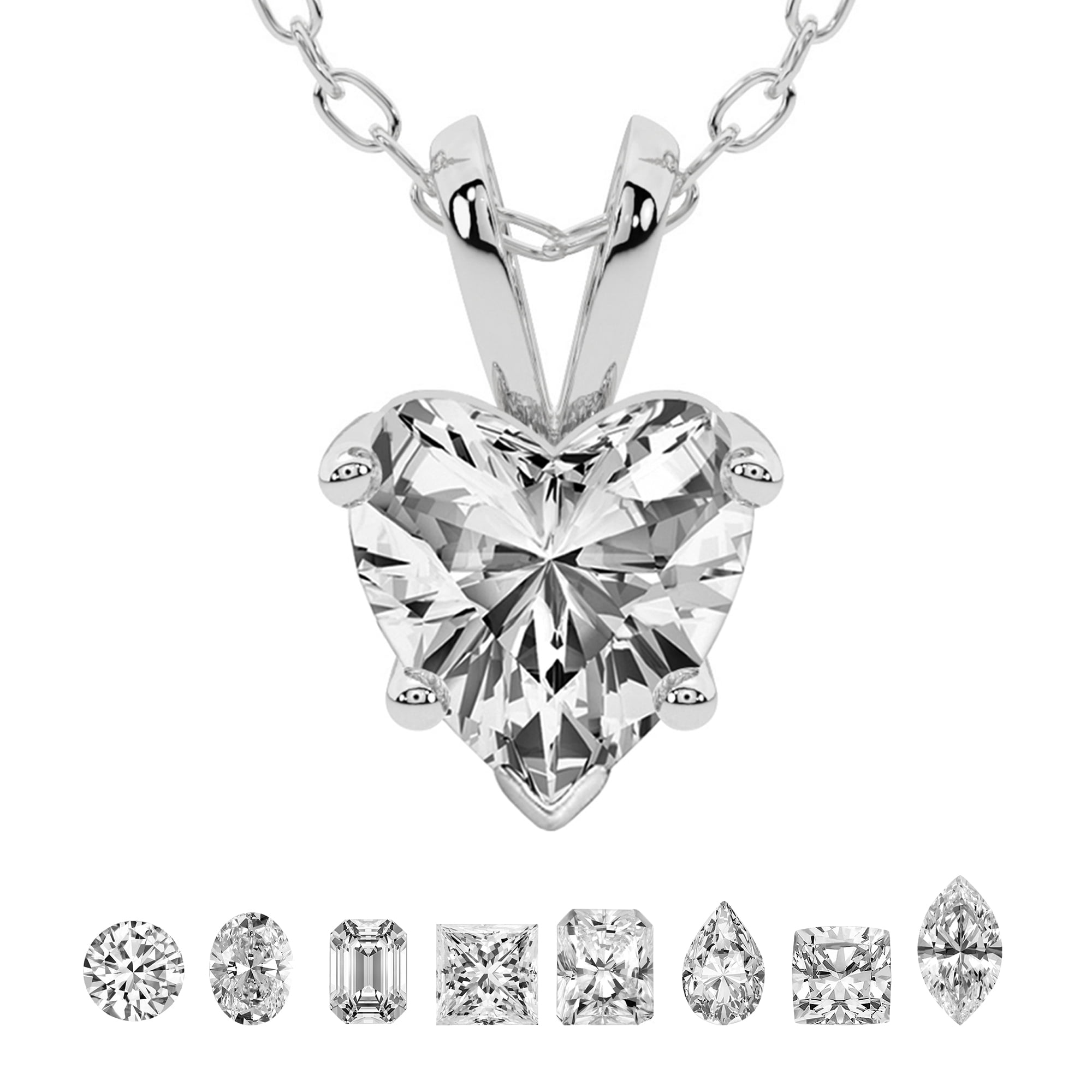 Lab Grown Diamond Pendant Necklace For Women | 0.75 Carat IGI Certified ...
