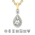 thumbnail image 1 of Diamond Pendant Necklace For Women | 0.75 Carat IGI Certified Pear Shape Lab Grown Diamond | Joan Fashion Lab Diamond Pendant Necklace 18K Yellow Gold | FG-VS Quality Friendly Diamonds, 1 of 6