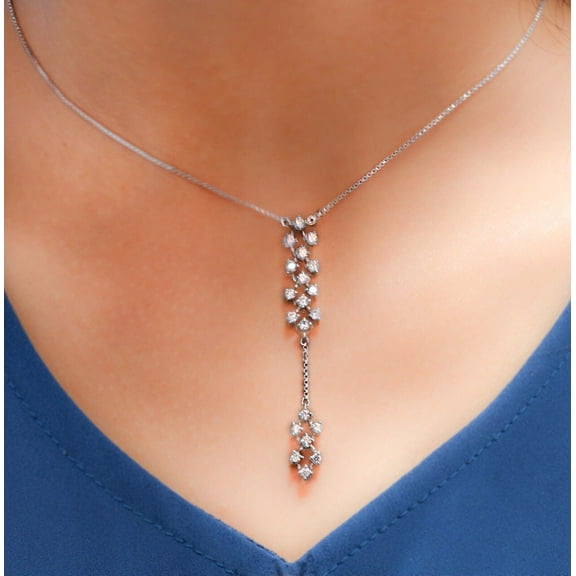 Diamond Pendant Necklace For Women | 1.80 Carat IGI Certified Round Natural Diamond | Diamond Pendant Necklace In 14K White Gold | HI-SI1 Quality | Diamonds