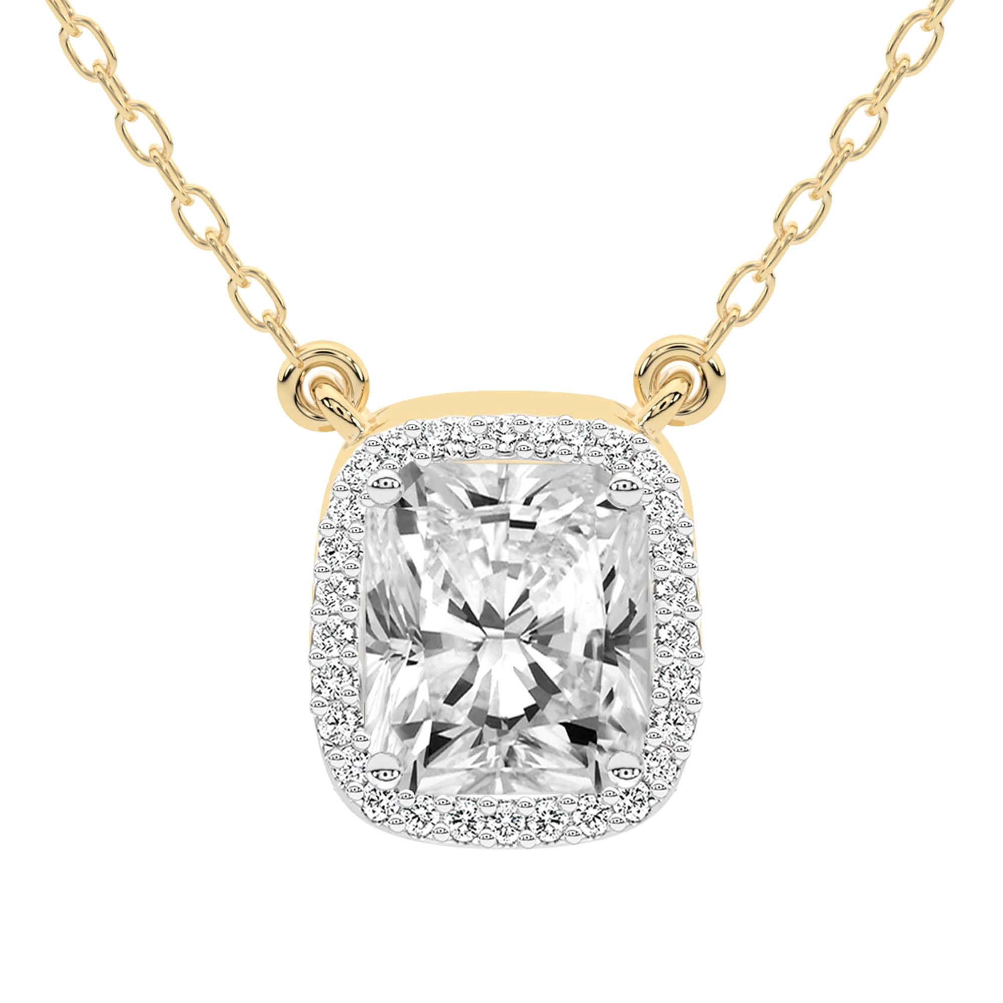 1 Carat IGI Certified Solitaire Lab Diamond Pendant Necklace in 14K ...