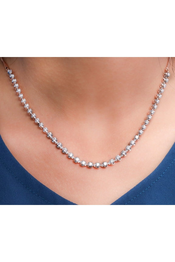 Diamond Pendant Necklace For Women | 3.06 Carat IGI Certified Round Natural Diamond | Diamond Pendant Necklace In 14K White Gold | HI-SI1 Quality | Diamonds